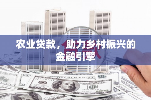 娄烦农业贷款，助力乡村振兴的金融引擎