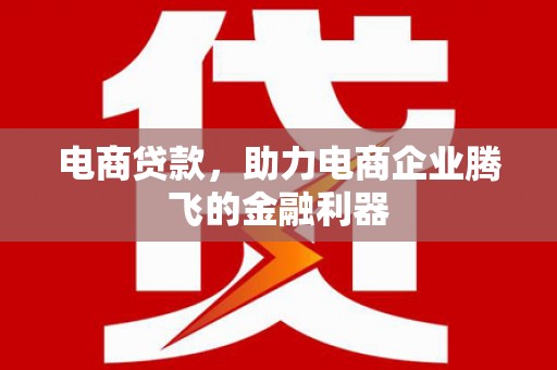 娄烦电商贷款，助力电商企业腾飞的金融利器