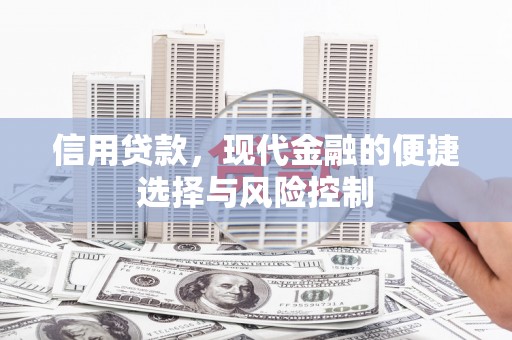 娄烦信用贷款，现代金融的便捷选择与风险控制
