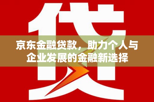 娄烦京东金融贷款，助力个人与企业发展的金融新选择