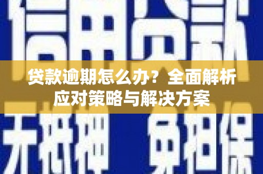 娄烦贷款逾期怎么办？全面解析应对策略与解决方案