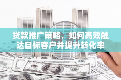 娄烦贷款推广策略，如何高效触达目标客户并提升转化率