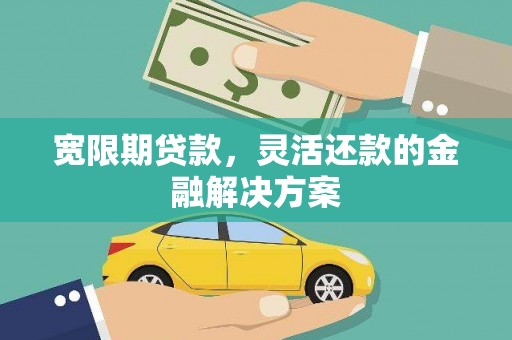 娄烦宽限期贷款，灵活还款的金融解决方案