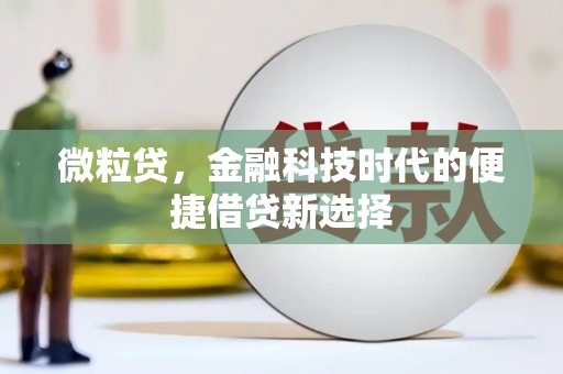 娄烦微粒贷，金融科技时代的便捷借贷新选择