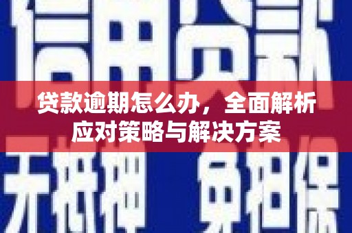 娄烦贷款逾期怎么办，全面解析应对策略与解决方案
